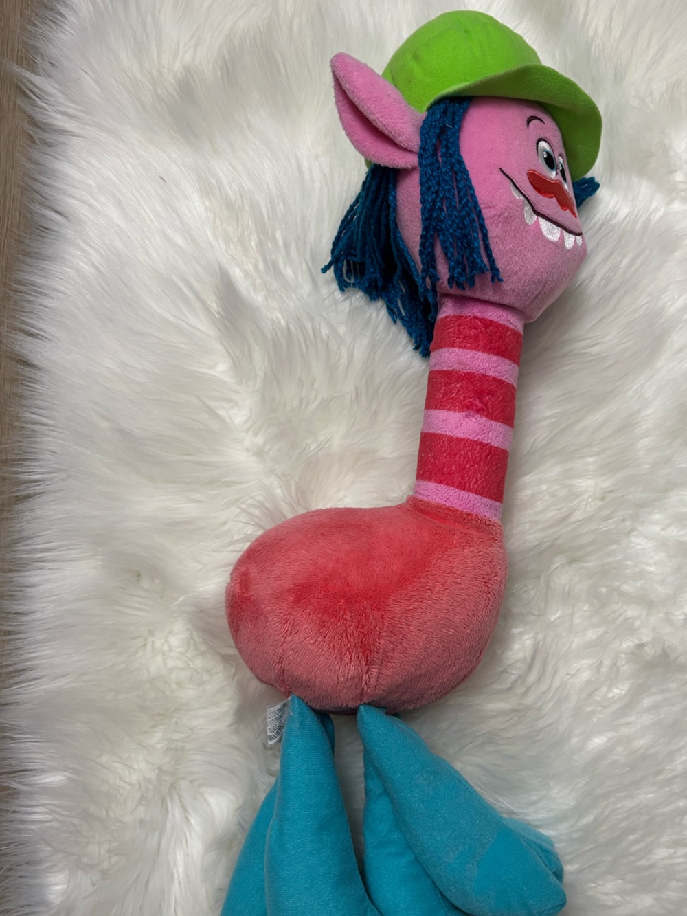 Tail Bright‎ Teal Plush Doll with Pink Head
